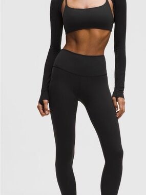 High-Rise Black Women's Leggings with Sculpting Support